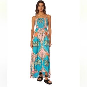 Maaji Arabian Palm Isadora V Long Dress Size Medium NWT